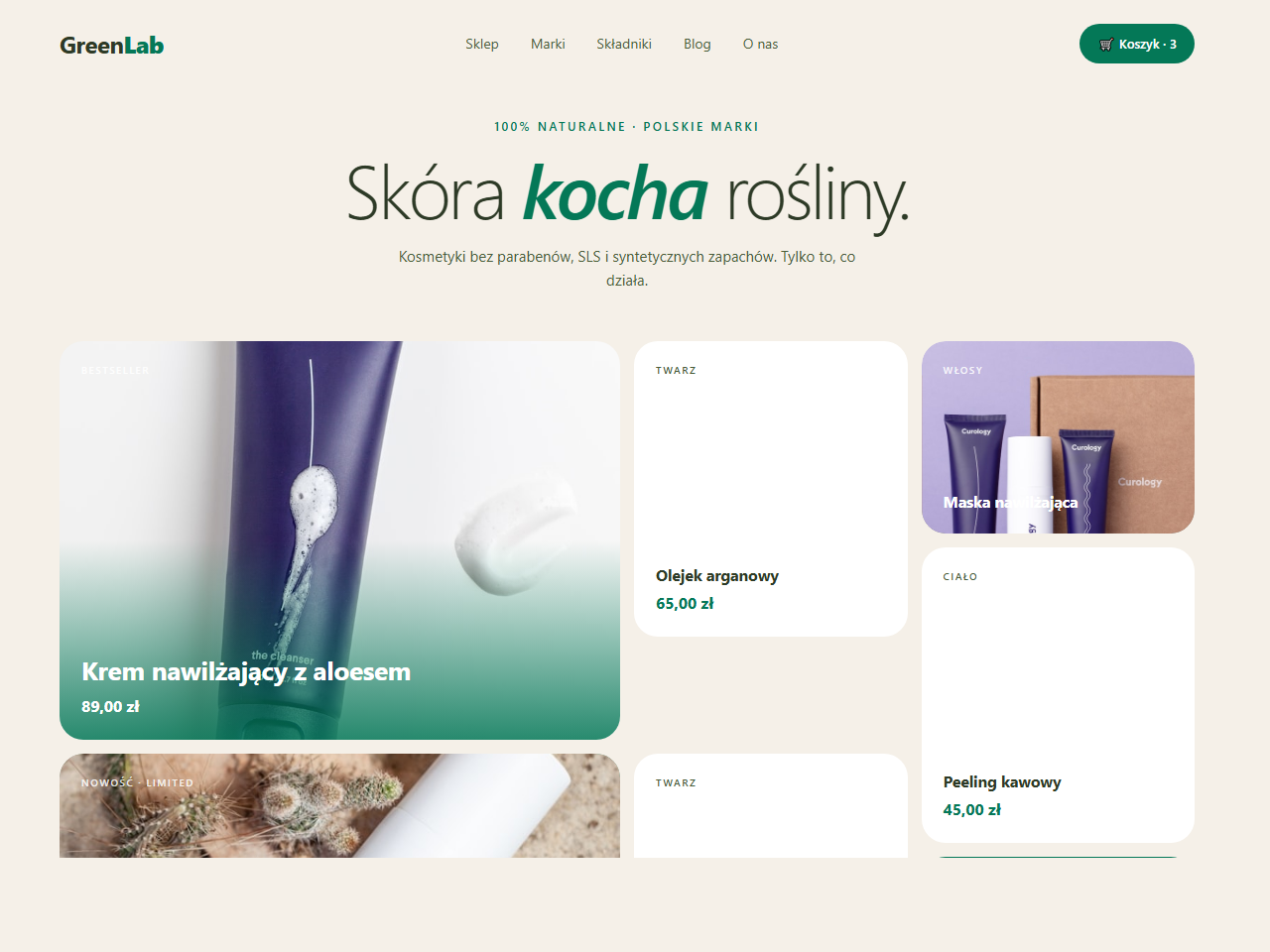 Przykładowa strona — E-sklep z ekokosmetykami