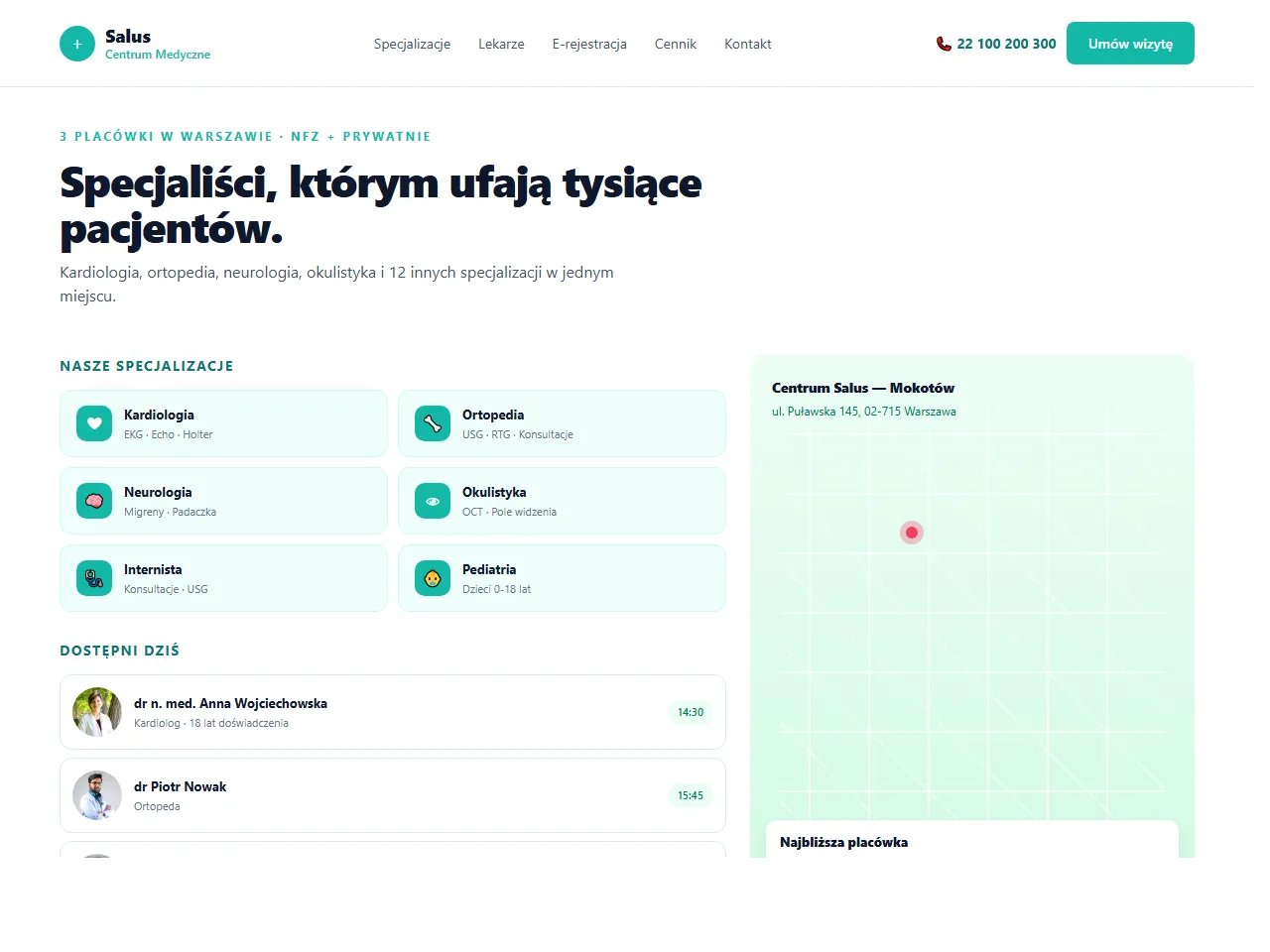 Wizualizacja — Klinika medyczna