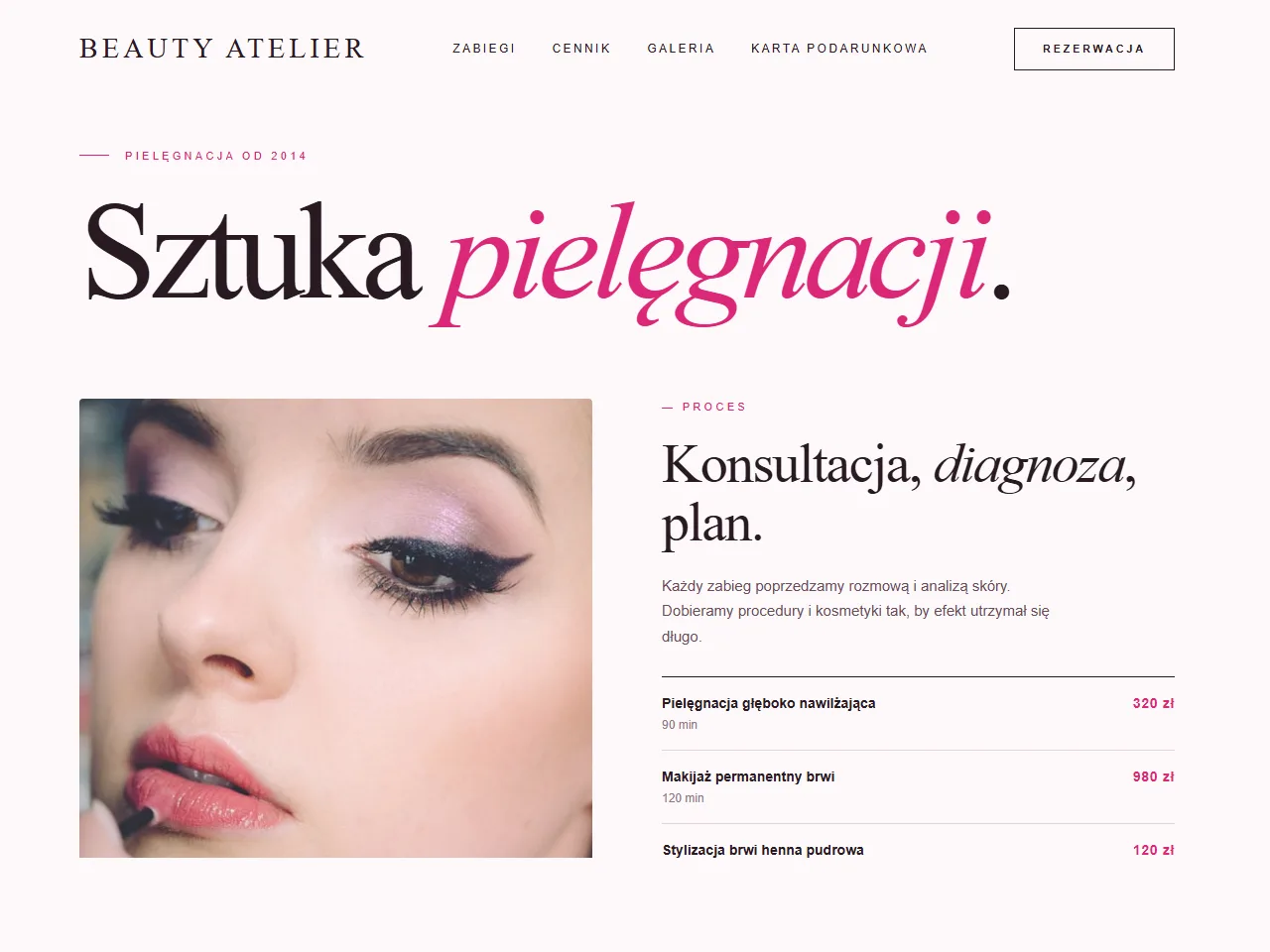 Wizualizacja — Salon kosmetyczny